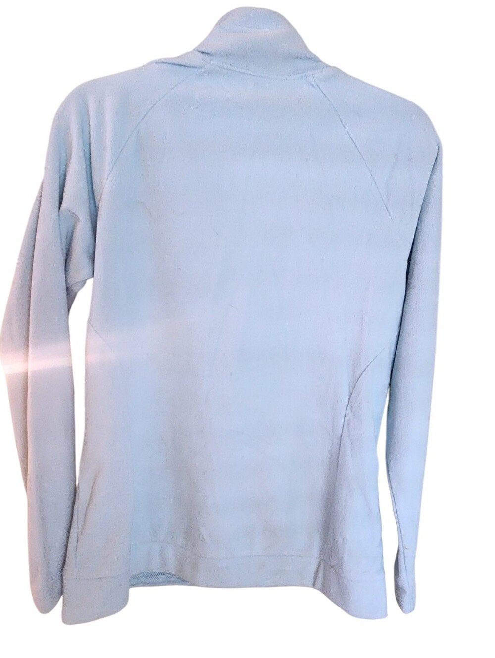 COLUMBIA Ali Peak Blue 1/4 Zip Mockneck Fleece Pullover Kangaroo Pocket NWT MED - Picture 7 of 13